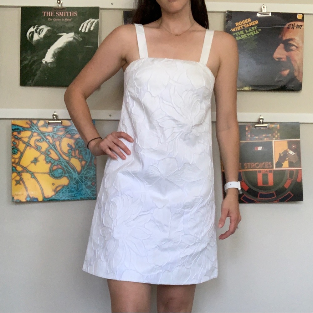 J Crew | White Floral Dress